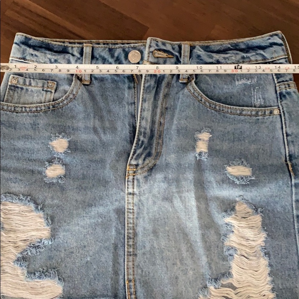 Forever 21 jean skirt Sz Small 25 - Picture 3 of 5